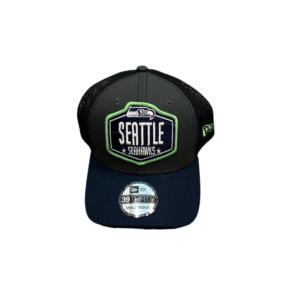 Seattle Seahawks New Era Trucker Draft Flex Fit Hat Cap